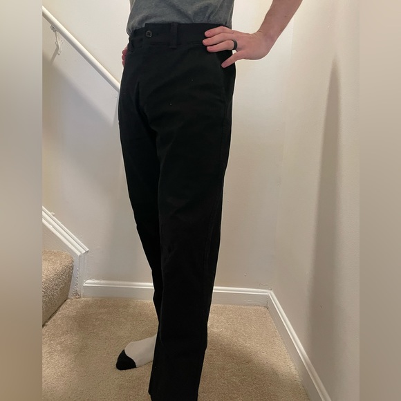 Black High Waist Work Pants - Picture 2 of 5